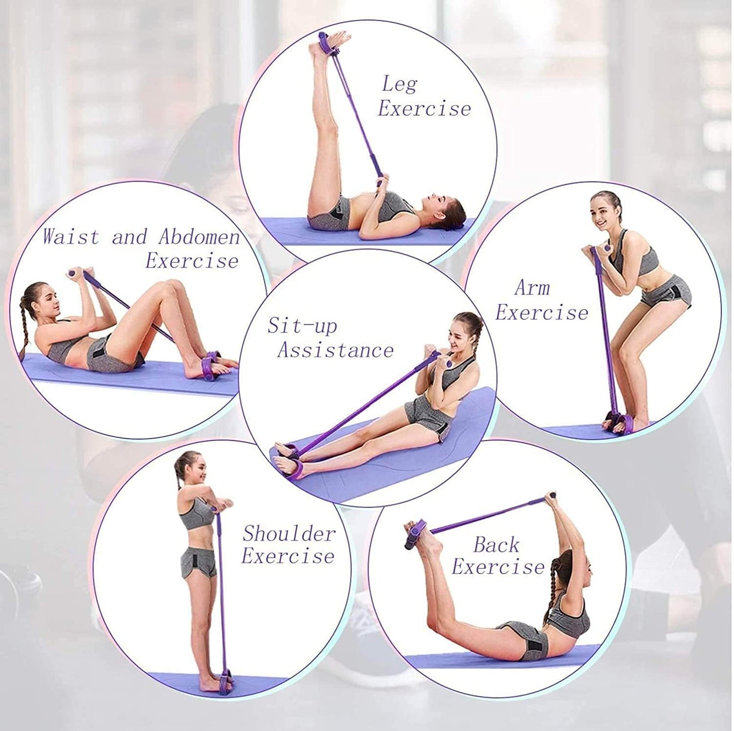 Yoga Pedal Puller Resistance Band - (Best Fitness Equipment)