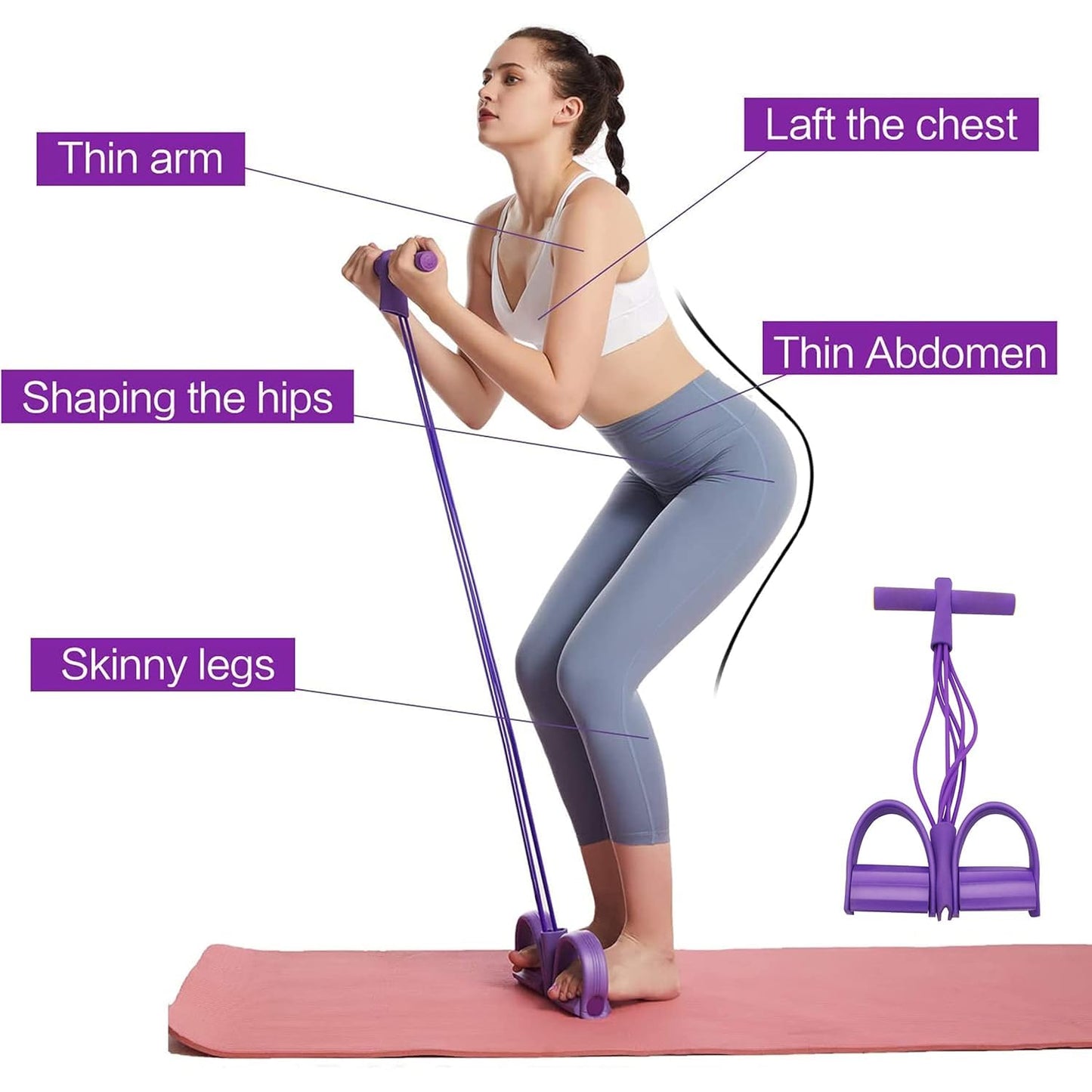 Yoga Pedal Puller Resistance Band - (Best Fitness Equipment)
